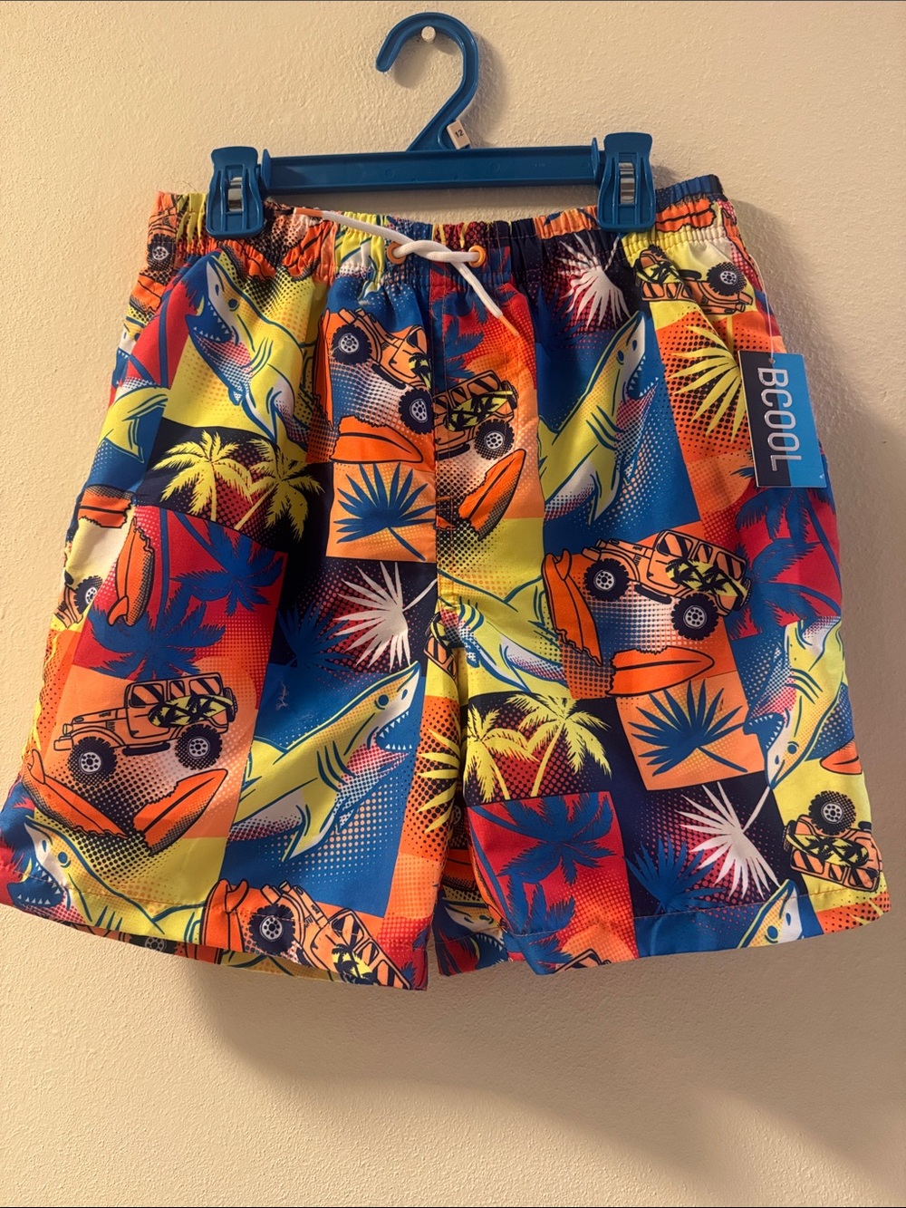 Boys' Multi-Color Tropical Hybrid Shorts